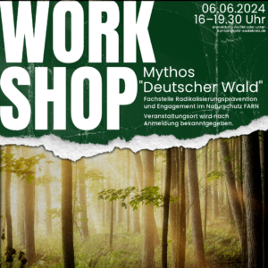 Sharepic Workshop Mythos "Deutscher Wald"